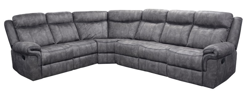 Knoxville Grey 3 pc Reclining Sectional 0
